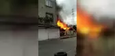 Avcılar'da yangın nedeniyle 2 kattan atlayan kişi yaralandı