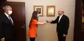 Kılıçdaroğlu, dünya şampiyonu milli cimnastikçi Ayşe Begüm Onbaşı'yı kabul etti