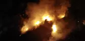 Karabük'te şehir çöplüğünde yangın çıktı