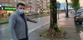 Ağaca yıldırım isabet etmesi güvenlik kamerasınca kaydedildi