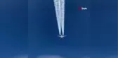 Arapça hat sanatıyla süslenen yolcu uçağından hayran bırakan gösteri