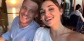 Hande Erçel sevgilisi Kerem Bursin'in yüzüne pasta attı