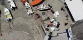 Caddebostan Sahili'nde müsilaj temizliği havadan görüntülendi