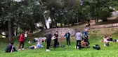 Maçka Parkı'nda korona virüsü hiçe sayarak açık hava konseri verdiler