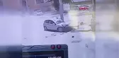 OTOMOBİLİN DİREĞE ÇARPMASI SONUCU 3'Ü ÇOCUK 4 KİŞİNİN YARALANDIĞI KAZA KAMERADA