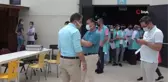 Bafra'da OSB çalışanlarına aşı