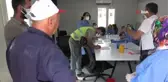 Havalimanı inşaatı işçilerine aşılama