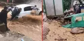 Ödemiş'te sağanak hayatı felç etti! Dere ve çaylar taştı, araçlar sürüklendi