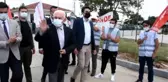 Vatan Partisi Genel Başkanı Perinçek, grevdeki işçileri ziyaret etti