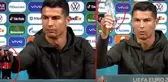 Ronaldo'nun basın toplantısındaki hareketi dünyaca ünlü firmaya ilham verdi! Su şişelerine 