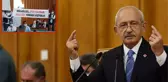 CHP Grup Toplantısı'nda Kılıçdaroğlu'na sözünü kestiren pankart! Herkes dönüp baktı