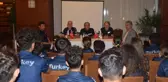 Eski MHK Başkanı Çulcu ve teknik direktör Kaan Dobra'dan Short Track Milli Takım Kampı'na ziyaret