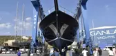 Bodrum'da 3 milyon avroluk lüks yat denize indirildi