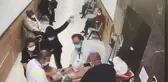Kalbine 13 santim korkuluk giren çocuğa sedye üzerinde hayat kurtaran müdahale