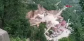 YOL GENİŞLETME ÇALIŞMASI PATLATMASINDA BELEDİYE BİNASININ HASAR GÖRMESİ KAMERADA