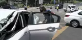 Son dakika haber | BEŞİKTAŞ'TA YARALI SÜRÜCÜYE İLK MÜDAHALEYİ YAPAN KADIN POLİS, AMBULANS GELENE KADAR BAŞINDAN AYRILMADI-Kaza anı güvenlik kamerası
