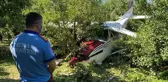 Mecburi iniş yapan uçak bir süre önce böyle görüntülendi...