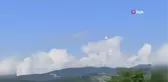 Mecburi iniş yapan uçak bir süre önce böyle görüntülenmiş: 