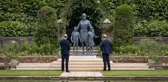 Prenses Diana'nın heykeli oğulları Prens Harry ve Prens William tarafından açıldı