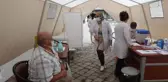 Kovid-19 aşı çadırları kuruldu