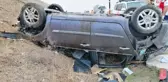 AKSARAY'DA TAKLA ATAN OTOMOBİLDEKİ 1 KİŞİ ÖLDÜ, 2 KİŞİ YARALANDI