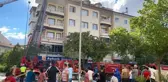Aksaray'da 4 katlı apartmanın terasında yangın paniği
