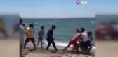Son dakika haber! Kumburgaz'da cankurtaranlar ile çocuklar arasında kavga