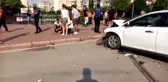 Otomobil ile kamyonet çarpıştı: 2 yaralı
