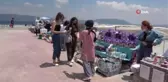 Salda Gölü'ne normalleşmenin ilk hafta sonunda ziyaretçi akını
