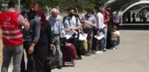SURİYELİLER, BAYRAM İÇİN ÖNCÜPINAR'DAN ÜLKELERİNE GİTMEYE BAŞLADI