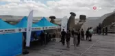 Kapadokya'da peribacaları manzaralı aşı kampanyası başladı