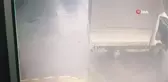 Ataşehir'de yayanın ölümden kıl payı kurtulduğu kaza kamerada