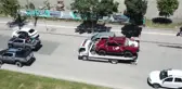 GELİN ALMAYA ÇEKİCİYE YÜKLEDİĞİ OFF-ROAD ARACIYLA GİTTİ