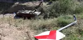 Otomobil 20 metrelik uçurumdan dere yatağına yuvarlandı: 1 yaralı