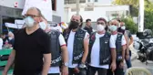 TUTKULARI MOTOSİKLETLERİ BAŞINDA AŞI OLDULAR