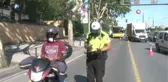 İstanbul'da motosikletlilere polis denetimi