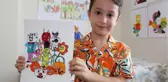 3 YAŞINDA KARİKATÜR ÇİZMEYE BAŞLAYAN TUNA, YURT DIŞINDAN EĞİTİM TEKLİFİ ALDI