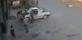 Oto tamircisi yanmaktan son anda kurtuldu