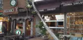 Tarihi çınarın 9 metrelik dalının kopma anı kamerada