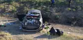 BAYRAM TATİLİNE GİDERKEN KAZA YAPTILAR: 4 YARALI