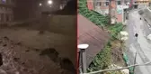 Rize'de felaketi yaşayan vatandaşların selin ilk dakikalarında yaşadığı korku kameralara yansıdı