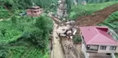 Afet bölgesi havadan görüntülendi