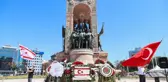Kıbrıs Barış Harekatı'nın 47. yıl dönümü kapsamında Taksim'de tören düzenlendi