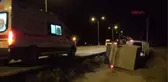 Bayram tatiline giden tarım işçilerini taşıyan minibüs devrildi: 6 yaralı