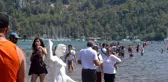 Kızkumu Plajı turist akınına uğradı