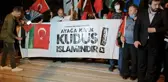 Sivil toplum kuruluşlarından İsrail Büyükelçiliği önünde protesto