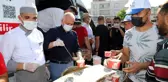 Kurbanlık için gelen vatandaşa çorba belediyeden