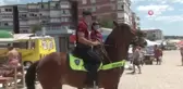Atlı polisler Kumburgaz'da denetim yaptı