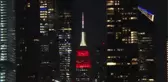 Empire State Binası, Türk bayrağı renkleriyle ışıklandırıldı