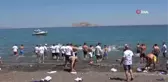 Son dakika... Van Gölü için kulaç attılar